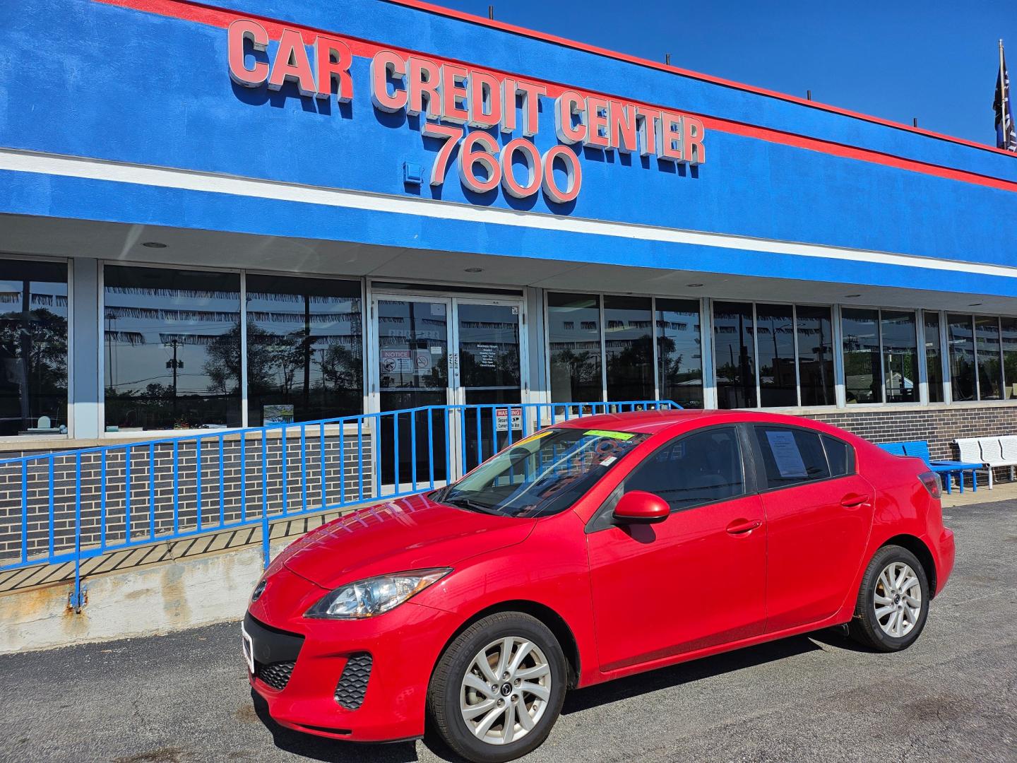 2013 RED Mazda MAZDA3 i Touring AT 4-Door (JM1BL1VP7D1) with an 2.0L L4 DOHC 16V engine, 5-Speed Automatic transmission, located at 7600 S Western Ave., Chicago, IL, 60620, (773) 918-3980, 0.000000, 0.000000 - Photo#1